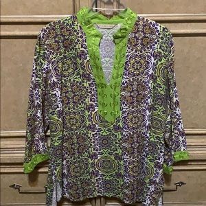 e.col.o.gie Linen Tunic Top